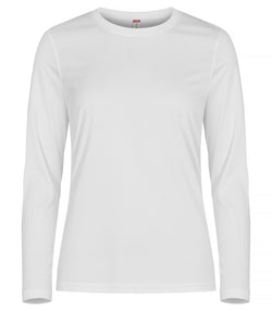 Basic Active-T LS - Kvinder - Hvid - Clique 029041 - Modekompagniet.dk
