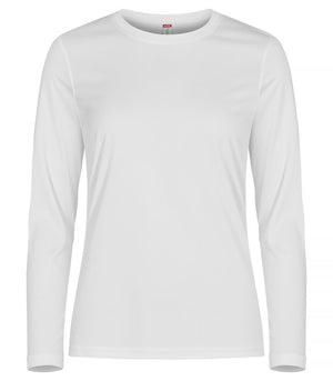 Basic Active-T LS - Kvinder - Hvid - Clique 029041 - Modekompagniet.dk