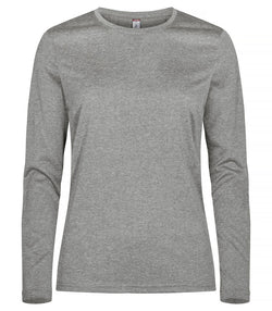 Basic Active-T LS - Kvinder - Grå - Clique 029041 - Modekompagniet.dk