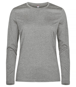 Basic Active-T LS - Kvinder - Grå - Clique 029041 - Modekompagniet.dk