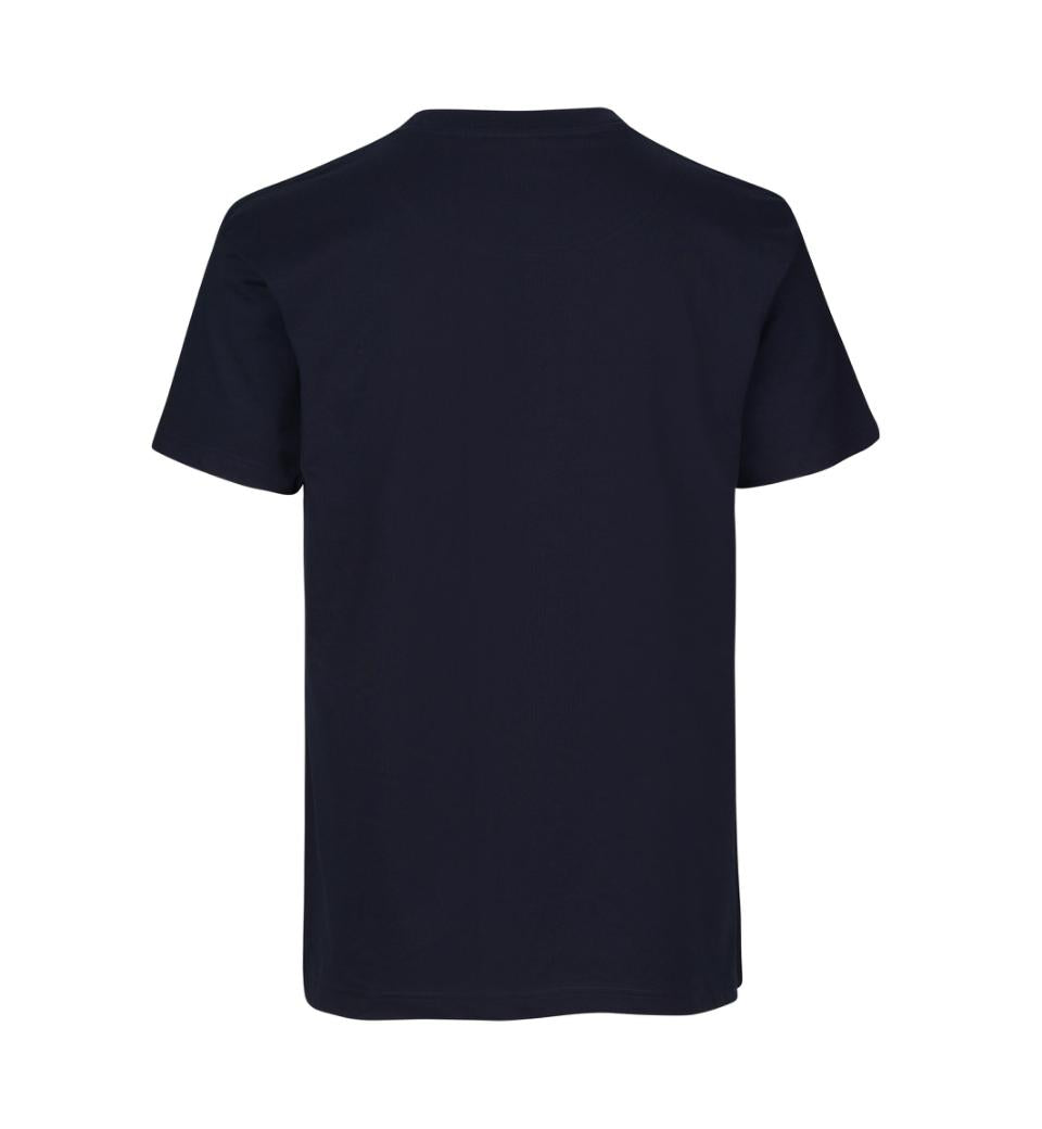 Ekstra slidstærk T-shirt til herre – Navy blå, bomuld med fire-lags rib - 0300