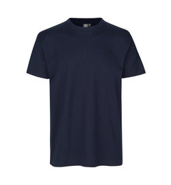 Ekstra slidstærk T-shirt til herre – Navy blå, bomuld med fire-lags rib - 0300