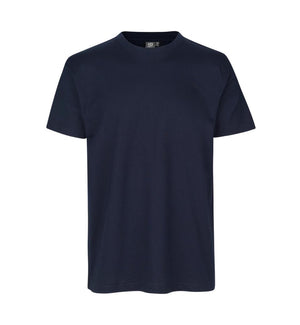 Ekstra slidstærk T-shirt til herre – Navy blå, bomuld med fire-lags rib - 0300