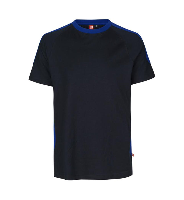 PRO Wear T-shirt med kontrastfarve - Herre - Navy - ID 0302 - Modekompagniet.dk