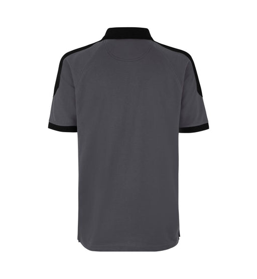 PRO Wear Poloshirt med kontrastfarve - Herre - Grå - ID 0322 - Modekompagniet.dk