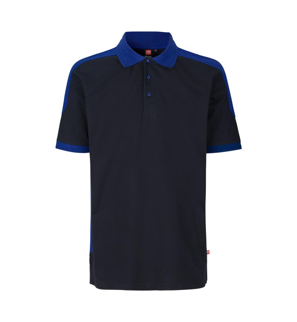 PRO Wear Poloshirt med kontrastfarve - Herre - Navy - ID 0322 - Modekompagniet.dk