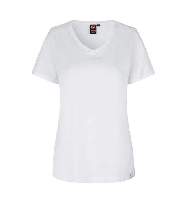 PRO wear CARE V-hals T-shirt - Dame - Hvid - ID 0373 - Modekompagniet.dk