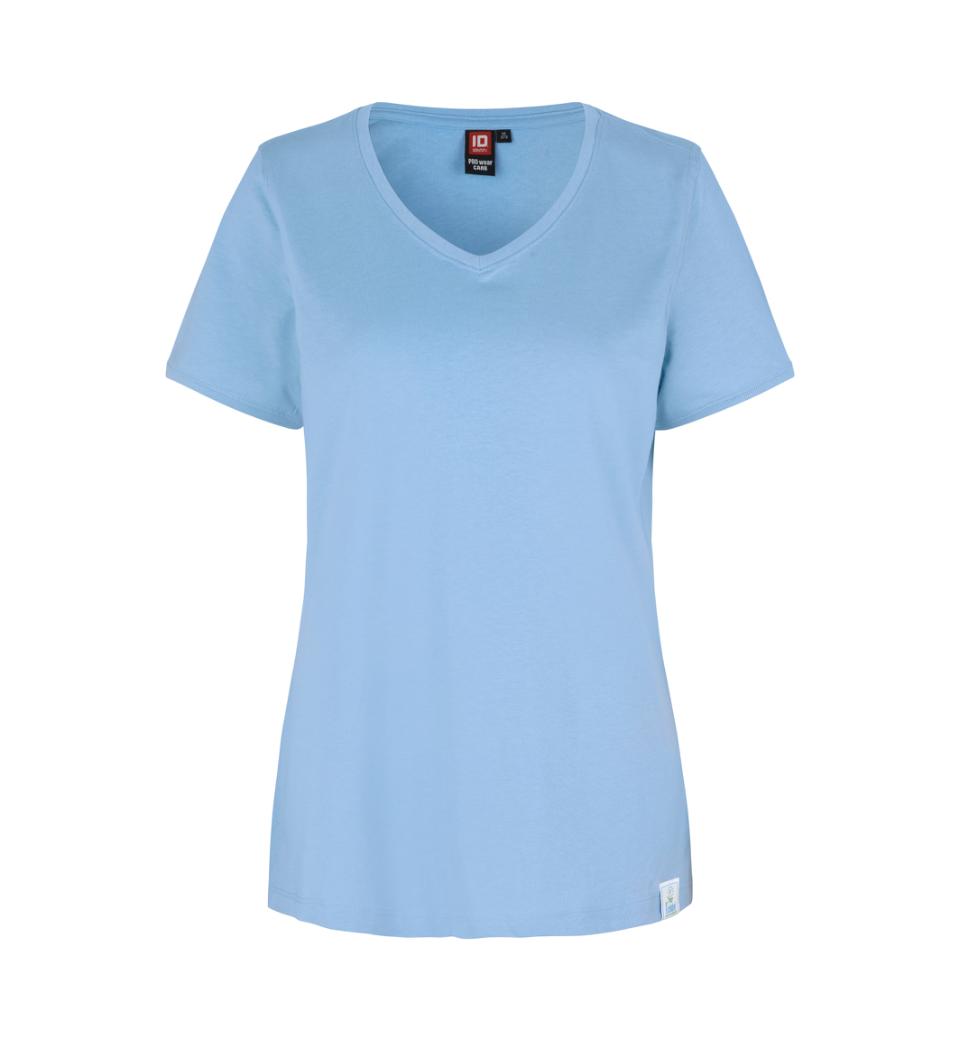 PRO wear CARE V-hals T-shirt - Dame - Blå - ID 0373 - Modekompagniet.dk