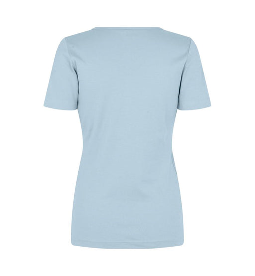 Interlock T-Shirt V-Hals Dame, Mint - ID0506 - Modekompagniet.dk