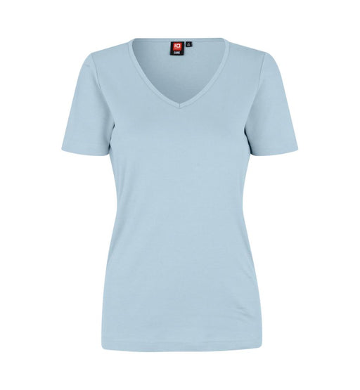 Interlock T-Shirt V-Hals Dame, Mint - ID0506 - Modekompagniet.dk
