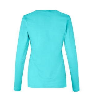 Interlock Langærmet T-Shirt Dame, Mint - ID0509 - Modekompagniet.dk