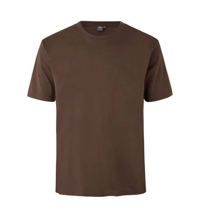 T-TIME T-shirt 100% bomuld - Brun/ mocca - ID510 - Modekompagniet.dk