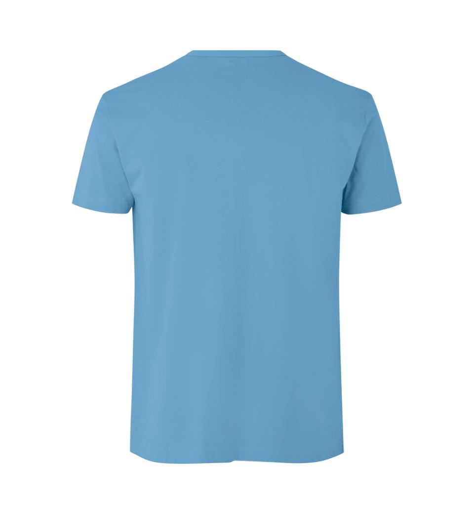 T-TIME® T-shirt med v-hals - Herre - Lys blå - ID 0514 - Modekompagniet.dk