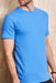 Interlock T-shirt - Herre - Azur blå - ID 0517 - Modekompagniet.dk