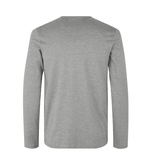 Interlock T-shirt med lange ærmer - Grå - ID 0518 - Modekompagniet.dk