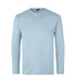 Interlock T-shirt med lange ærmer - Lys blå - ID 0518 - Modekompagniet.dk
