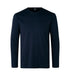 Interlock T-shirt med lange ærmer - Navy - ID 0518 - Modekompagniet.dk