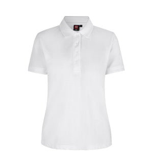 Klassisk poloshirt - Dame - Hvid - ID 0521 - Modekompagniet.dk