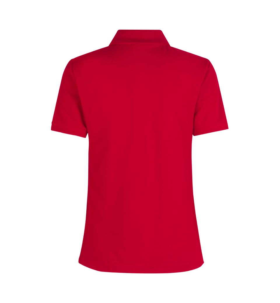 Klassisk poloshirt - Dame - Rød - ID 0521 - Modekompagniet.dk