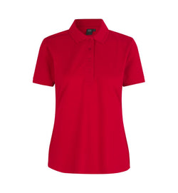 Klassisk poloshirt - Dame - Rød - ID 0521 - Modekompagniet.dk