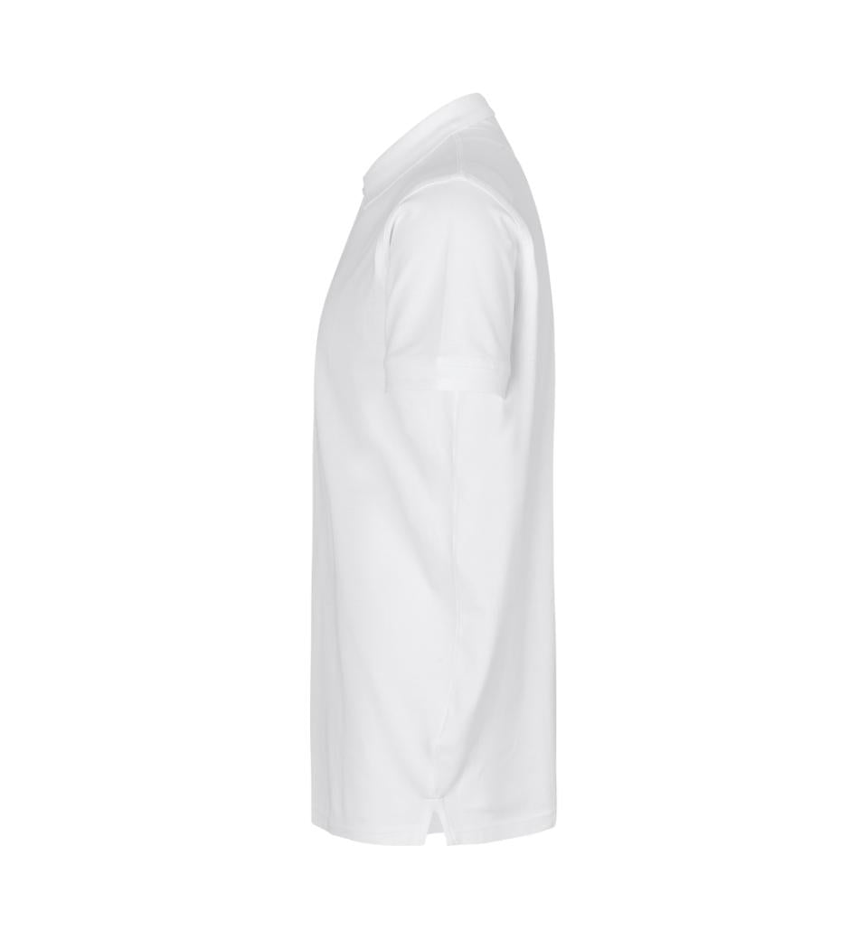 Stretch Poloshirt - Herre - Hvid - ID 0525 - Modekompagniet.dk