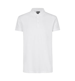 Stretch Poloshirt - Herre - Hvid - ID 0525 - Modekompagniet.dk