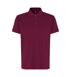 Stretch Poloshirt - Herre - Bordeaux - ID 0525 - Modekompagniet.dk