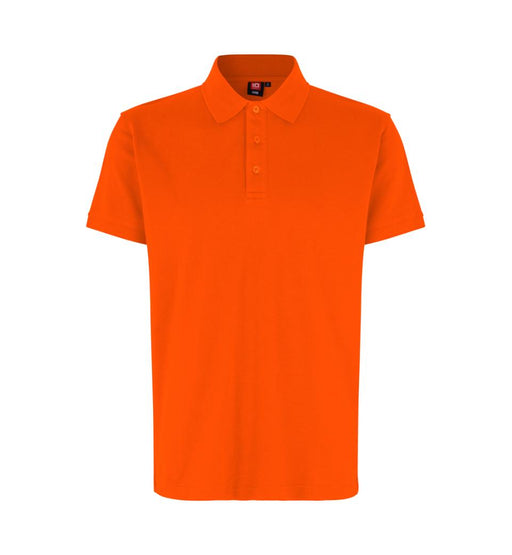 Stretch Poloshirt - Herre - Orange - ID 0525 - Modekompagniet.dk