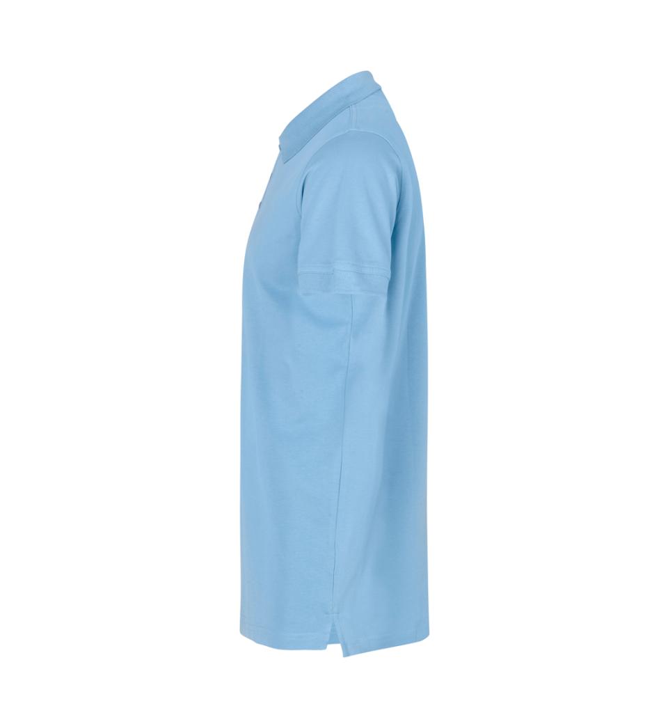 Stretch Poloshirt - Herre - Lys blå - ID 0525 - Modekompagniet.dk