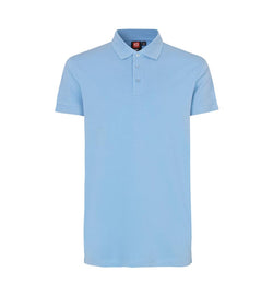 Stretch Poloshirt - Herre - Lys blå - ID 0525 - Modekompagniet.dk