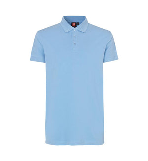 Stretch Poloshirt - Herre - Lys blå - ID 0525 - Modekompagniet.dk