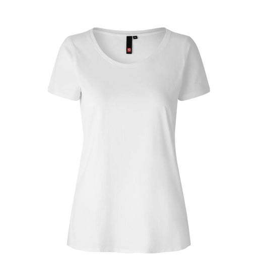 Core T-Shirt Med O-Hals Dame, Hvid - ID0541 - Modekompagniet.dk