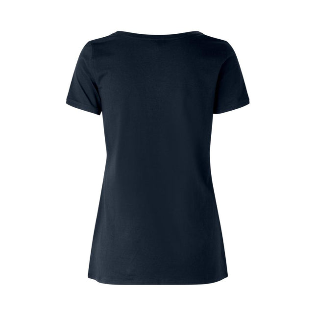 Core T-Shirt Med O-Hals Dame, Navy Blå - ID0541 - Modekompagniet.dk