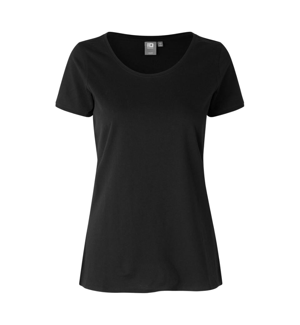 Core T-Shirt Med O-Hals Dame, Sort - ID0541 - Modekompagniet.dk