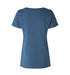 V-neck T-shirt - Dame - Blå - ID 0543 - Modekompagniet.dk
