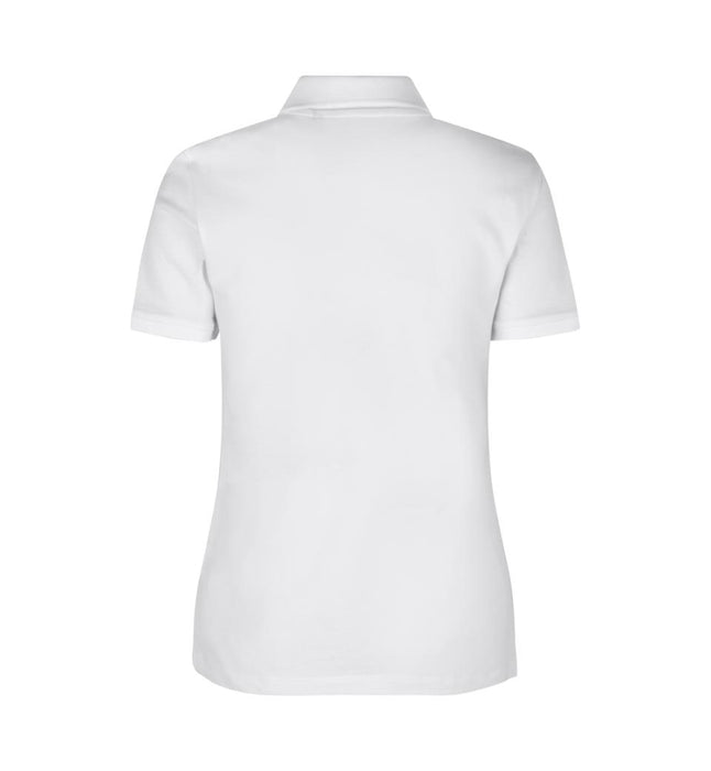 Økologisk Poloshirt - Dame - Hvid - ID 0587 - Modekompagniet.dk