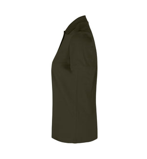 Økologisk Poloshirt - Dame - Oliven - ID 0587 - Modekompagniet.dk