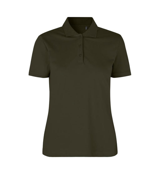 Økologisk Poloshirt - Dame - Oliven - ID 0587 - Modekompagniet.dk