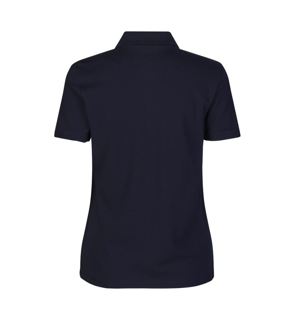 Økologisk Poloshirt - Dame - Navy - ID 0587 - Modekompagniet.dk