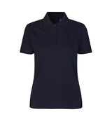 Økologisk Poloshirt - Dame - Navy - ID 0587 - Modekompagniet.dk