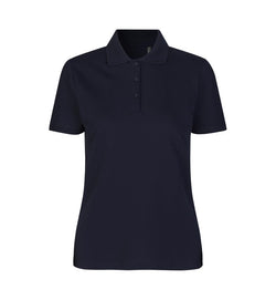 Økologisk Poloshirt - Dame - Navy - ID 0587 - Modekompagniet.dk
