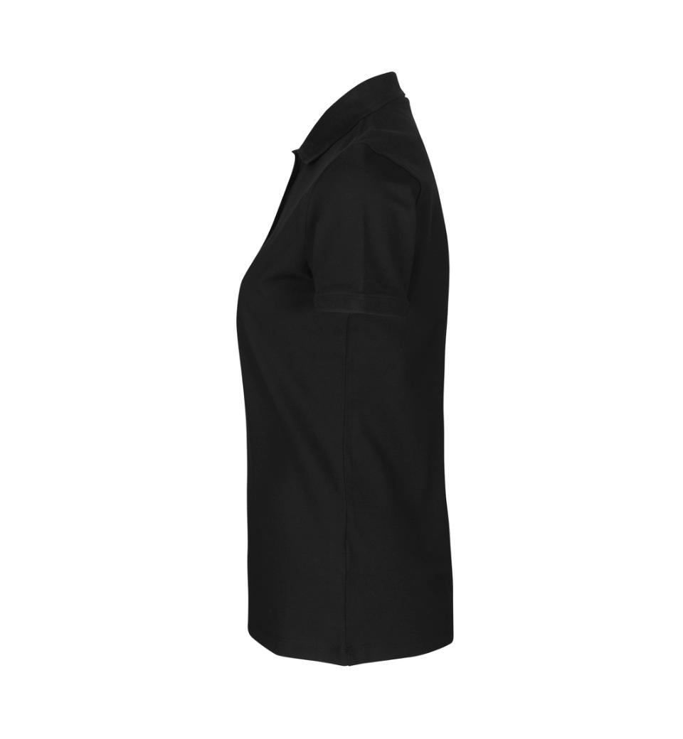 Økologisk Poloshirt - Dame - Sort - ID 0587 - Modekompagniet.dk