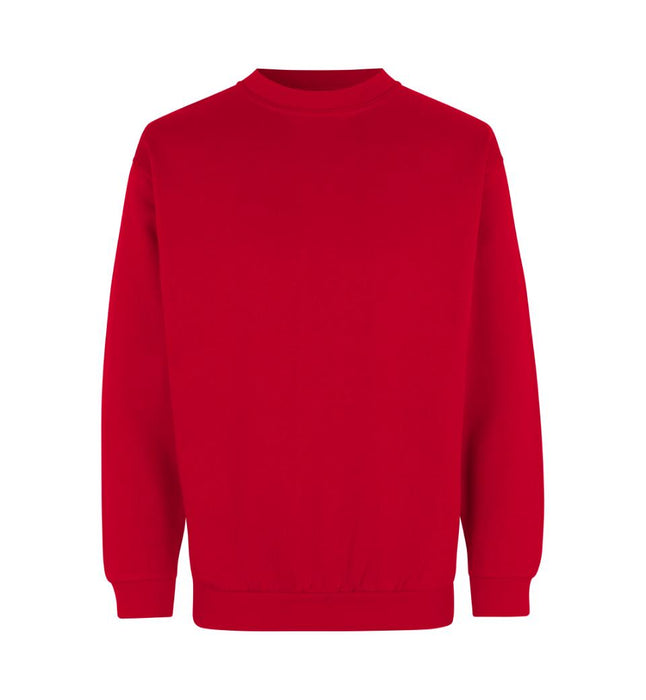 Klassisk sweatshirt - Unisex - Rød - ID600 - Modekompagniet.dk