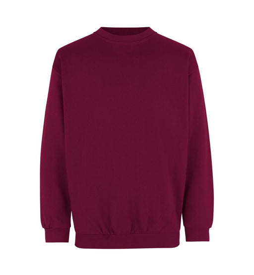Klassisk sweatshirt - Unisex - Bordeaux - ID600 - Modekompagniet.dk