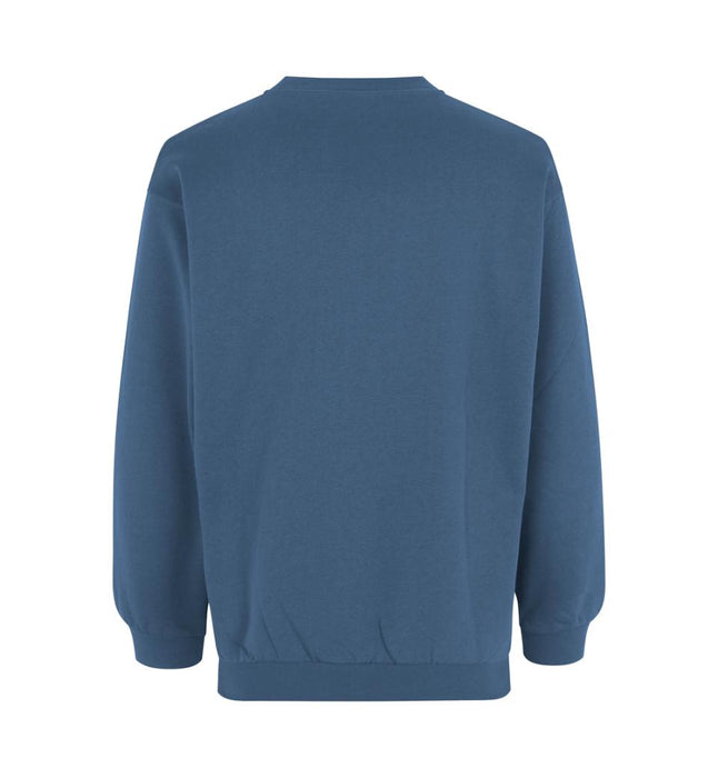 Klassisk sweatshirt - Unisex - Indigo blå - ID600 - Modekompagniet.dk