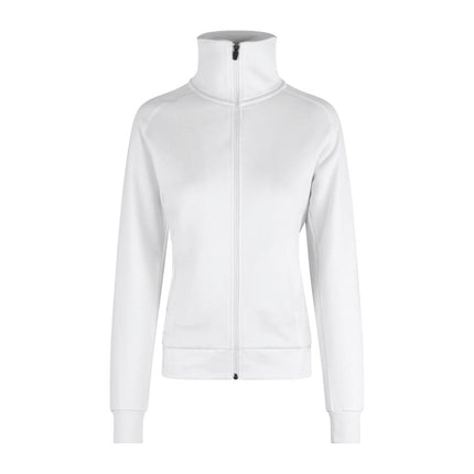 Cardigan Sweatshirt - Dame - Hvid - ID 0624 - Modekompagniet.dk