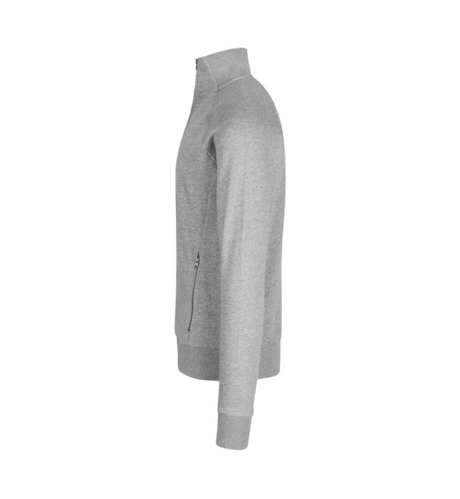 Full Sweatshirt med lynlås - Herre - Grå - ID 0628 - Modekompagniet.dk