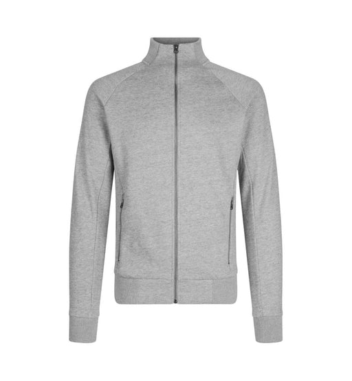 Full Sweatshirt med lynlås - Herre - Grå - ID 0628 - Modekompagniet.dk
