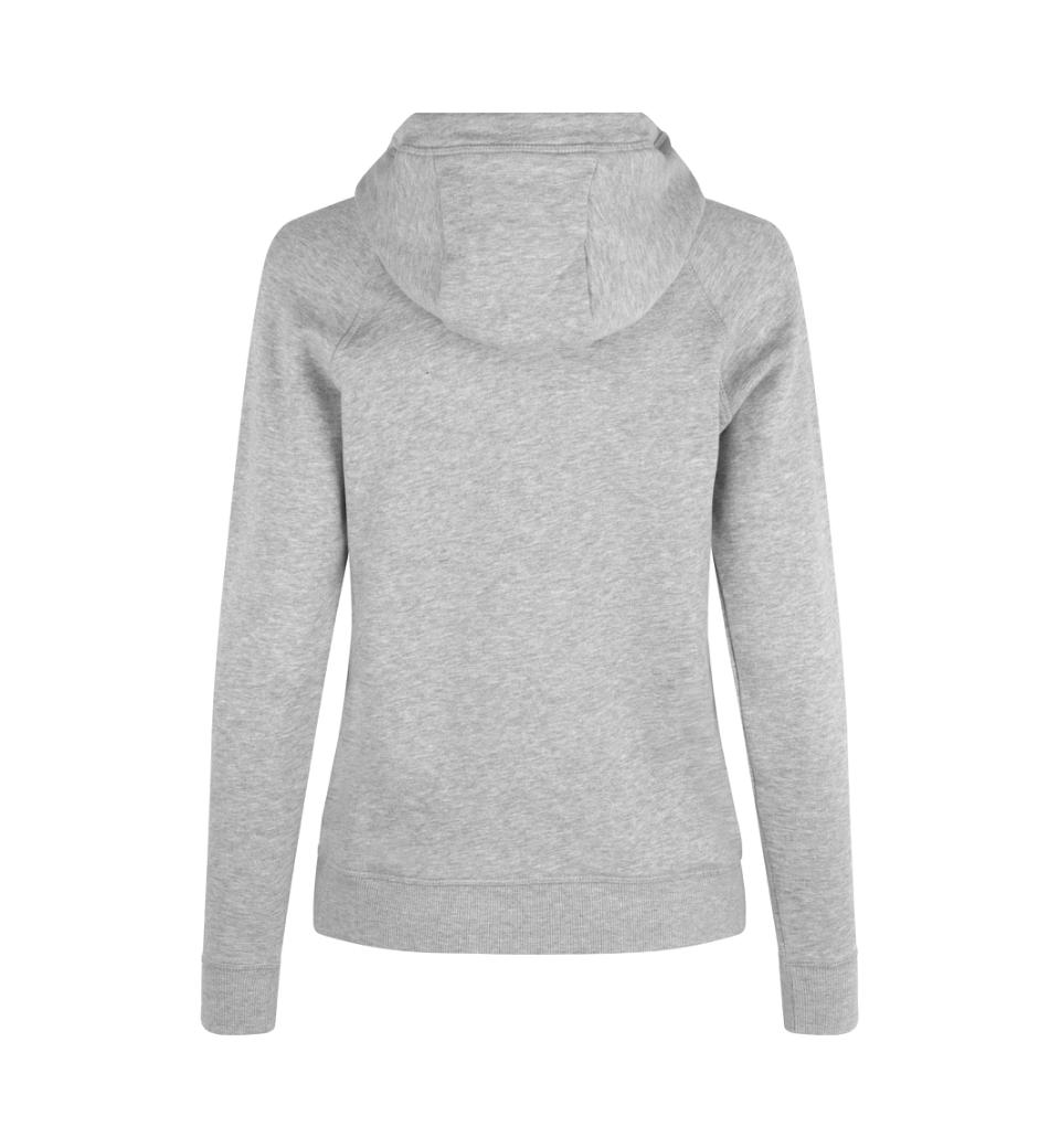 CORE Hoodie med lynlås - Dame - Grå - ID 0639 - Modekompagniet.dk