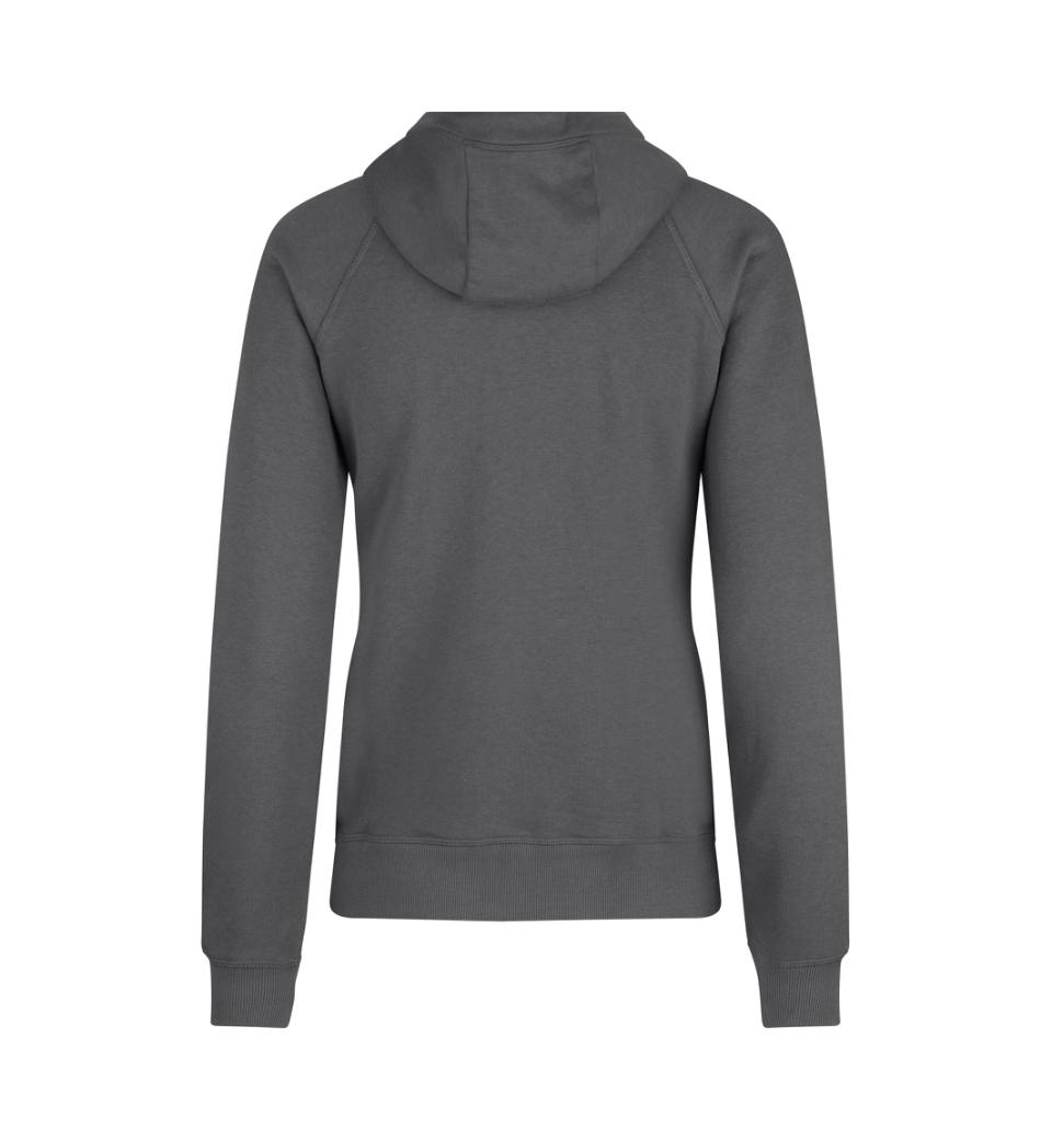 CORE Hoodie med lynlås - Dame - Mørk grå - ID 0639 - Modekompagniet.dk